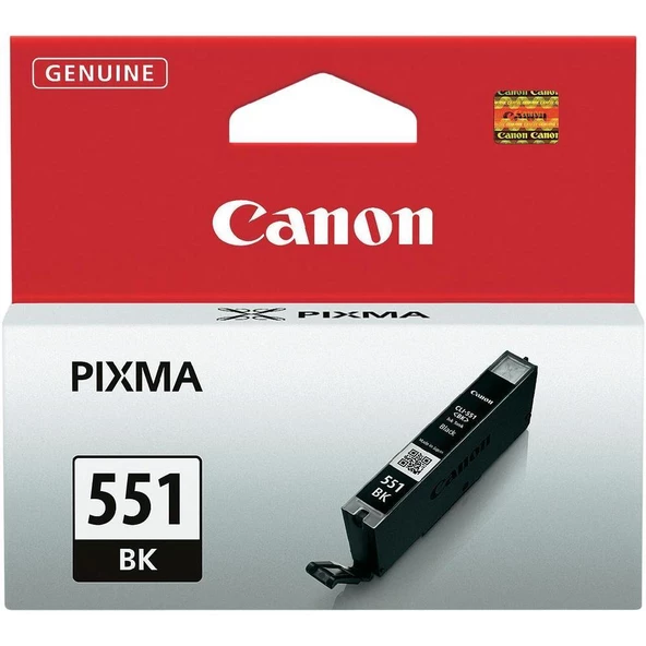 Canon CLI-551BK Black Siyah Mürekkep Kartuş IP7250 MX925 ürün görseli 1
