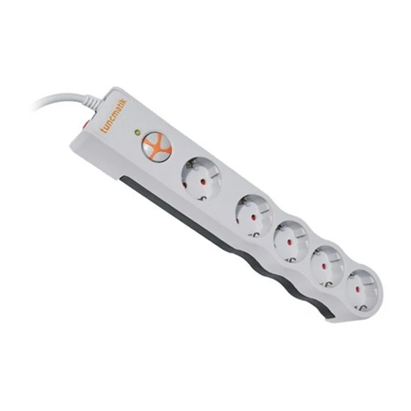 Tunçmatik TSK6134 Powersurge 5'Li 1050 Joule Beyaz ürün görseli 1
