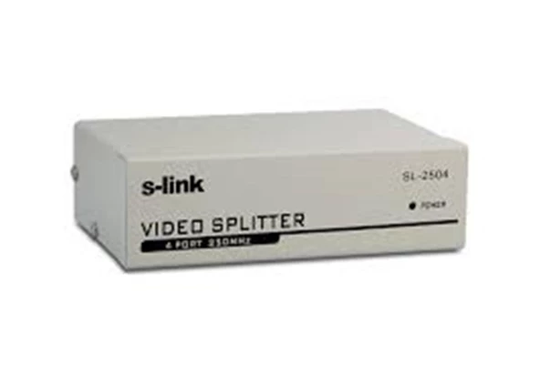 S-link SL-2504 4 VGA 250Mhz Monitör Splitter ürün görseli 1