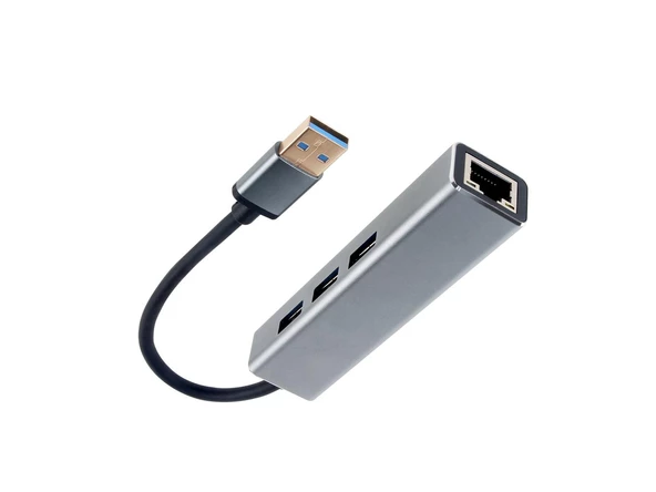 Vcom DH312A Usb 3.0 To USB3.0-3+RJ45 Çoklayıcı - Resim 2