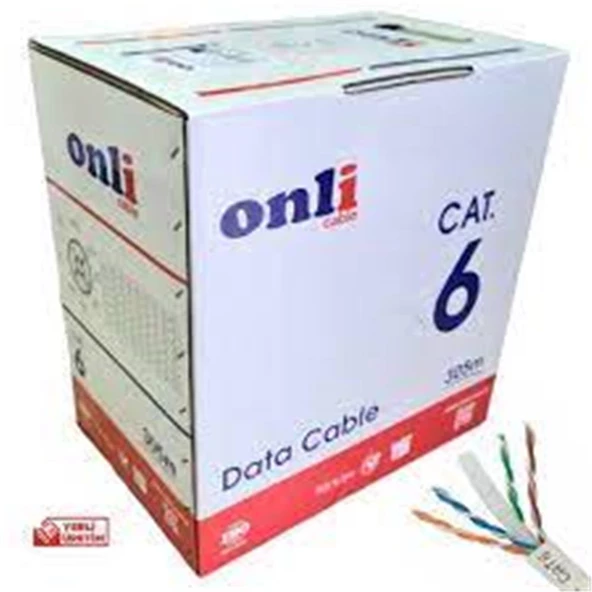 Onli U-UTP 23 AWG CCA 100 Metre Cat6 Kablo ürün görseli 1