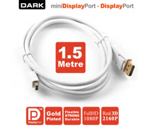 Dark DK-CB-DPXMDPL150 1.5 Metre Mini DisplayPort - Display Port Kablo ürün görseli 1