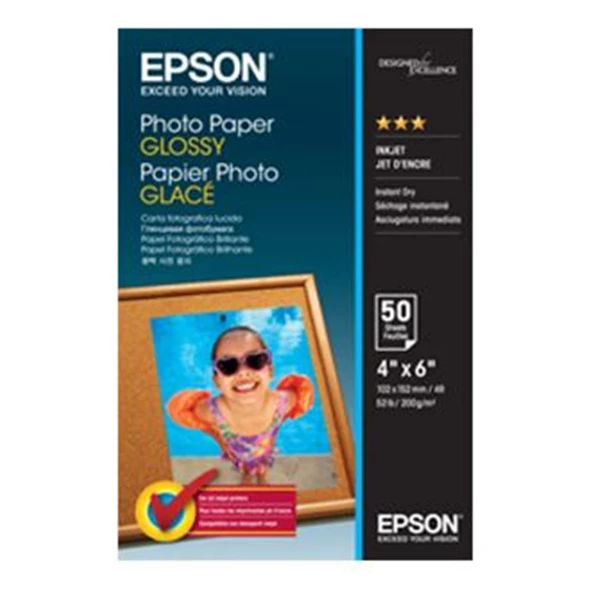 Epson 10x15 200Gram 50'li Fotoğraf Kağıdı S042547 ürün görseli 1