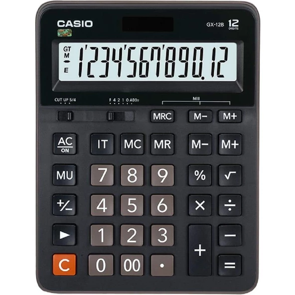 Casio GX-12B 12 Hane Masa Üstü Hesap Makinesi ürün görseli 1