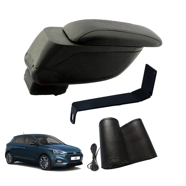 3 Tıkla Eko Set Hyundai i20 2024 Geniş Hacimli  Delmesiz Çelik Ayaklı  Kolçak ve Direksiyon Kılıfı