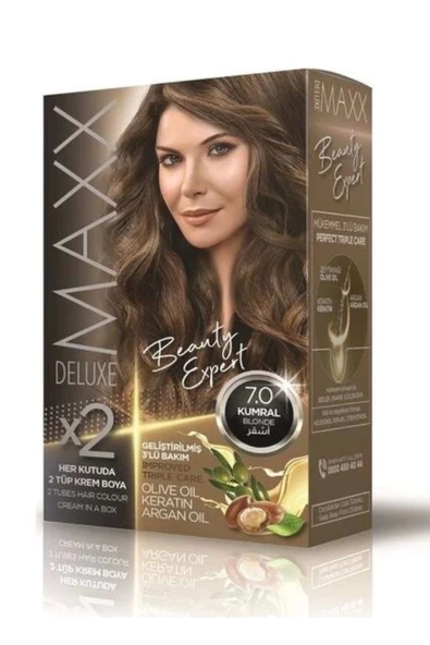 Maxx Deluxe Saç Boyası Set Kumral 7/0 - 1