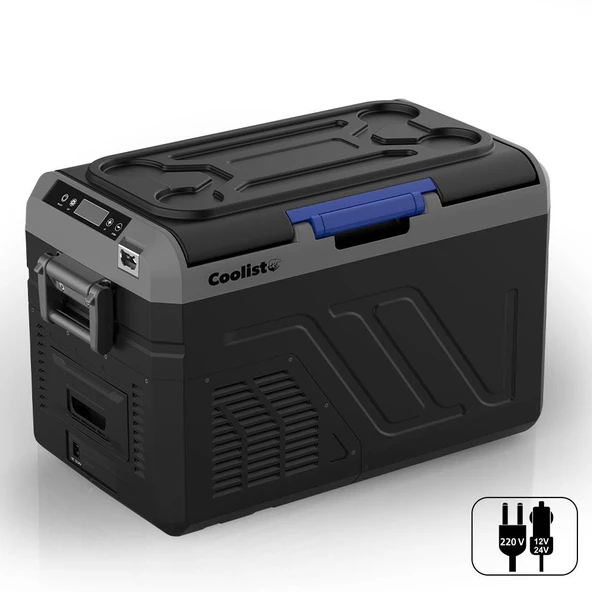 Coolist CLK25 12/24Volt/220Volt 25 Litre Kompresörlü Oto Buzdolabı/Dondurucu - 2