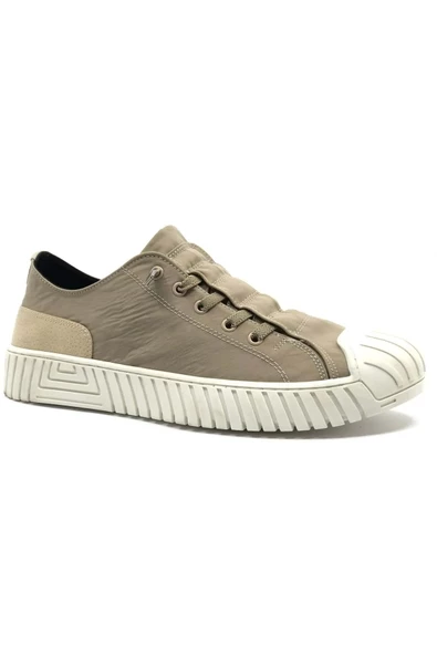 Gamelu Vigor Sneakers Keten Erkek Spor Ayakkabı Bej-Beyaz - 2