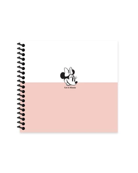 Minnie Mouse Spiralli Get İt Sert Kapak 50 Yaprak 16x15 Çizgili Defter