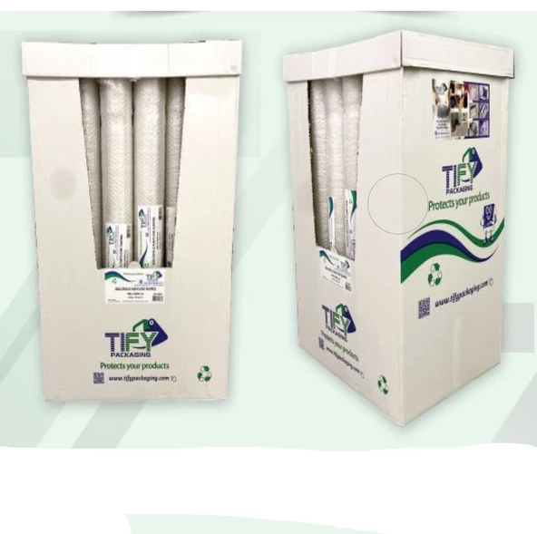 Tify Balonlu Naylon Patpat 48cm Genişlikte 500cm Uzunlukta Rulo Havalı Eşya Koruma Ambalaj Pat Pat - 8