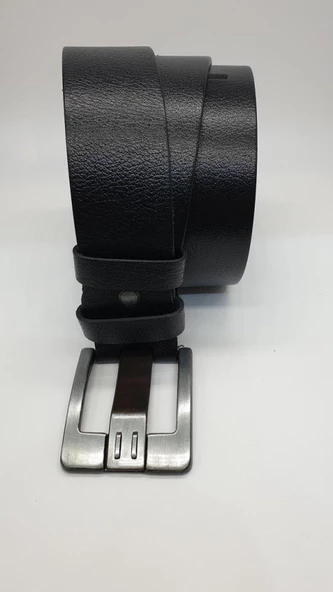 Şık ve Sade Siyah Renk Spor Kot Kemeri - 3