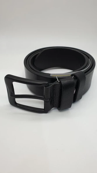 Düz Sade Siyah Renk Spor Kot Kemeri - 3