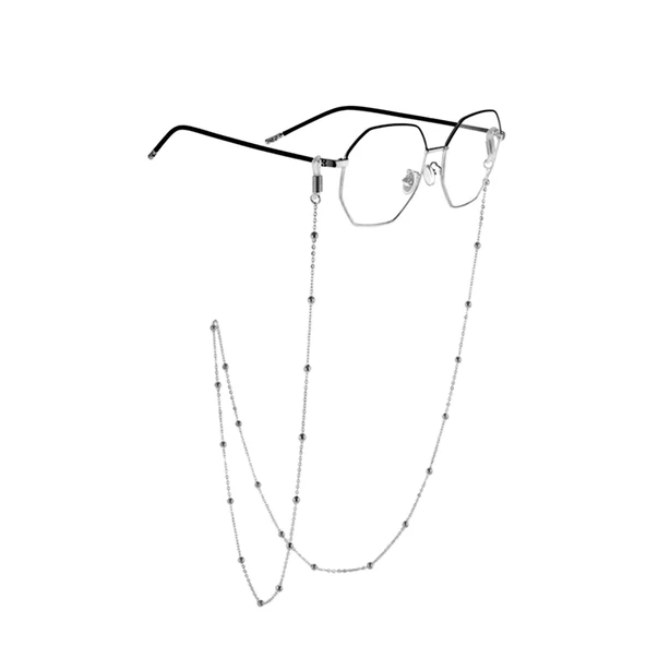 Her Gözlüğe Uygun Minik Top Tasarım Trend Gözlük Zinciri - 5