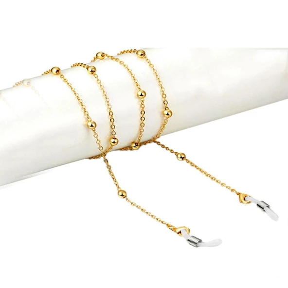 Her Gözlüğe Uygun Minik Top Tasarım Trend Gözlük Zinciri - 2