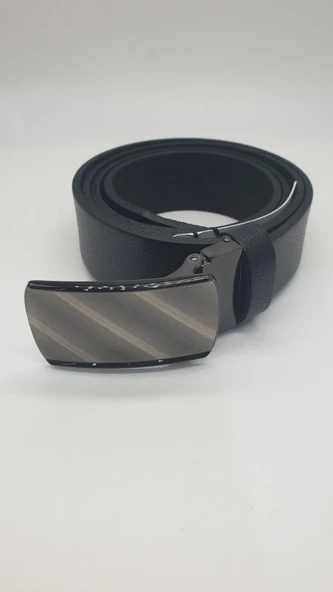 Çizgili Tokalı Erkek Klasik Kemer - 6