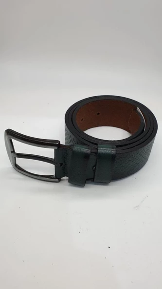 Yeşil Renk Deri Kemer Spor Model - 12