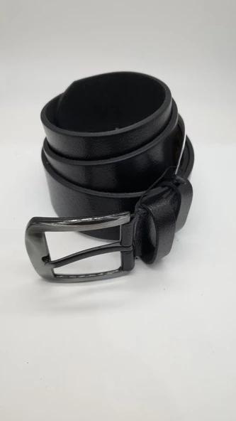 Gümüş Renk Tokalı Siyah Spor Kemer - 12