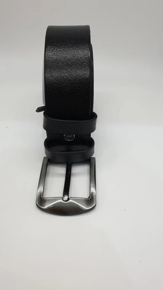 Gümüş Renk Tokalı Siyah Spor Kemer - 4