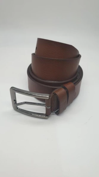 Şık ve Sade Taba Renk Erkek Klasik Kemer - 12