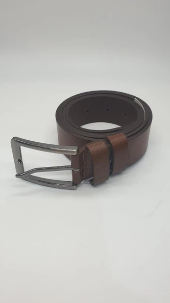 Şık ve Sade Taba Renk Erkek Klasik Kemer - 3