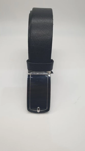 Lüks Parlak Tokatı Siyah Renk Erkek Klasik Kemer - 8