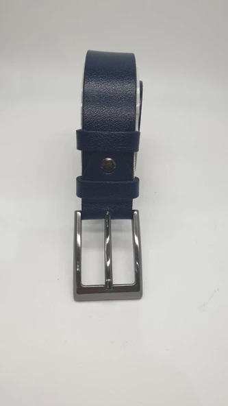 Şık ve Sade Lacivert Renk Erkek Klasik Kemer - 11