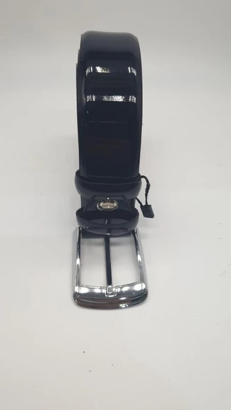 Parlak Kayış Lacivert Renk Erkek Klasik Kemer - 11