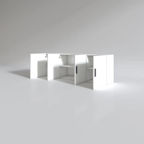 Kenzlife hazır mutfak silvanus byz 060*180*32 mutfak banyo dolabı kapaklı raflı - 2