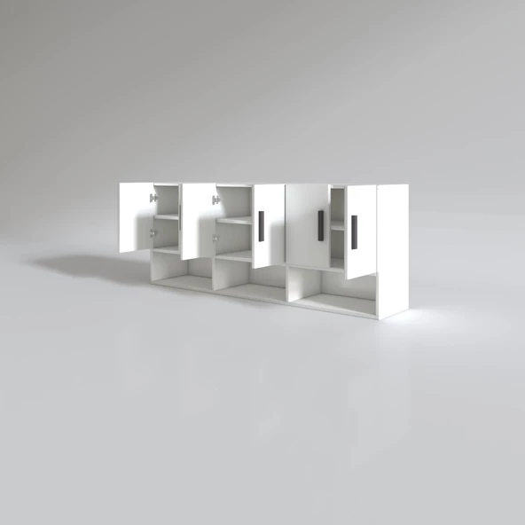 Kenzlife hazır mutfak vice byz 060*180*32 mutfak banyo dolabı kapaklı raflı - Resim 2