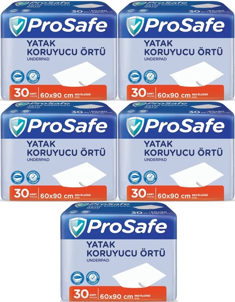 Prosafe Hasta Alt Açma Yatak Koruyucu Örtü 60*90CM 150 Adet (5PK*30)