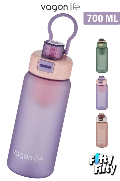 Vagonlife 700 ML Rahat İçim (Pipetsiz) Softtouch Kulplu Su Matarası -Süzgeçli-FFVGN2032700ML - 8