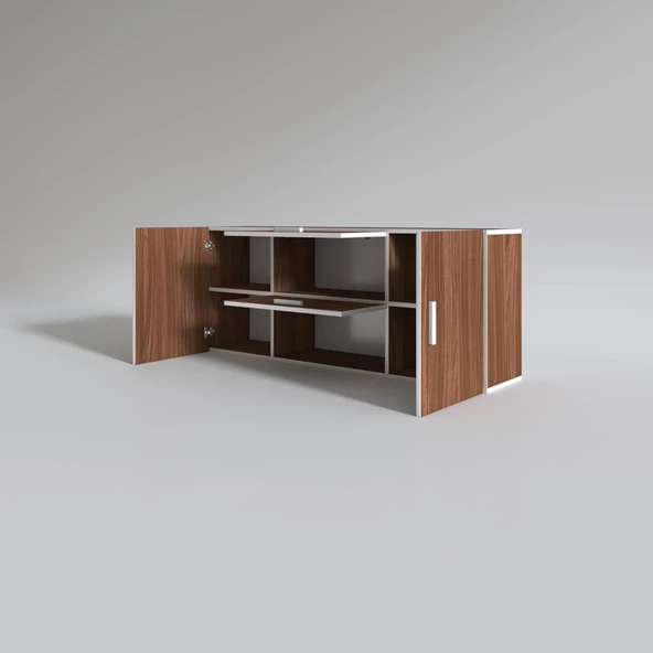 Kenzlife hazır mutfak lucida cvz 060*150*32 mutfak banyo dolabı kapaklı raflı - 3