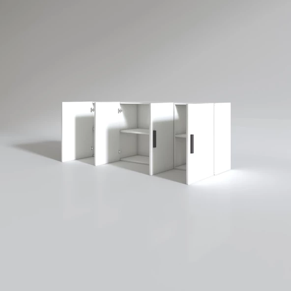 Kenzlife hazır mutfak marina byz 060*150*32 mutfak banyo dolabı kapaklı raflı - 2