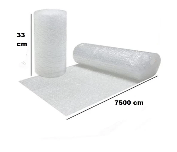 Balonlu Naylon Sargı 33cm Genişlikte 500cm Uzunlukta Havalı Eşya Koruma Ambalaj Pat Pat - 3