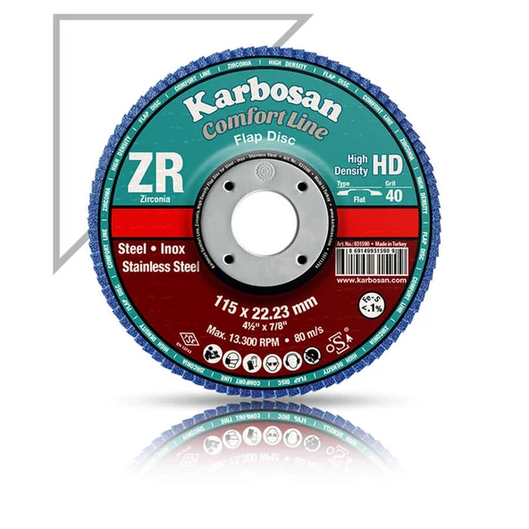 Karbosan 180x22x60 Kum Flap Disk ZR