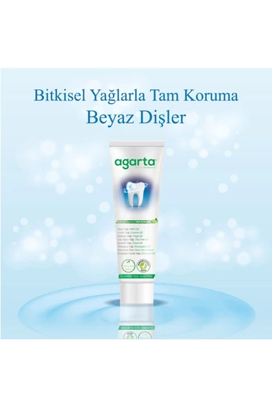 Agarta Doğal Bitki Özlü Tam Koruma Beyazlatıcı Florürsüz Diş Macunu 100 ml - 6