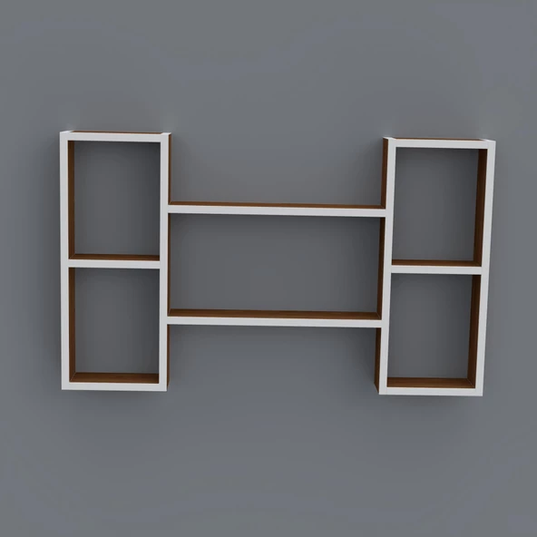 Kenzlife kitaplık gülsu 060*100*20 cvz duvar rafı - Resim 2