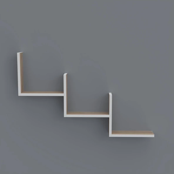 Kenzlife kitaplık günan 060*090*20 crd duvar rafı - Resim 2