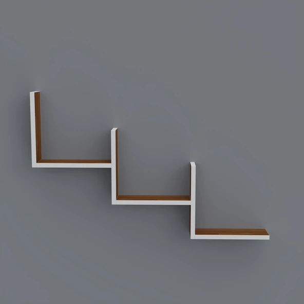 Kenzlife kitaplık günan 060*090*20 cvz duvar rafı - Resim 2