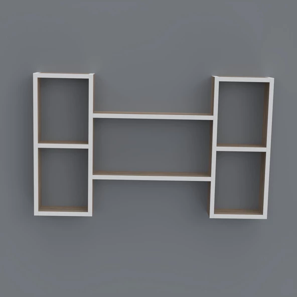 Kenzlife kitaplık gülsu 060*100*20 crd duvar rafı - Resim 2