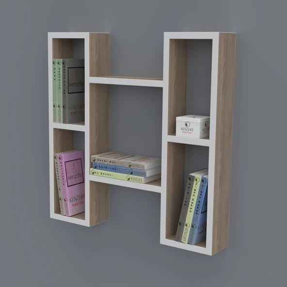Kenzlife kitaplık melisa 060*060*20 crd duvar rafı
