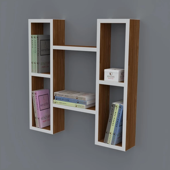 Kenzlife kitaplık melisa 060*060*20 cvz duvar rafı