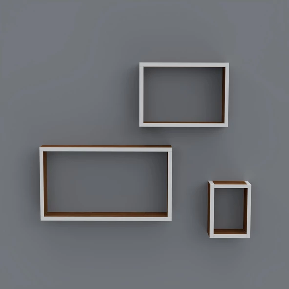 Kenzlife kitaplık neslişah 030*060*20*3 cvz duvar rafı - Resim 2