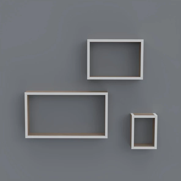 Kenzlife kitaplık neslişah 030*060*20*3 crd duvar rafı - Resim 2