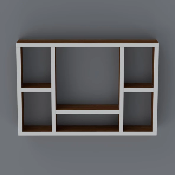 Kenzlife kitaplık neşve 040*060*20 cvz duvar rafı - Resim 2