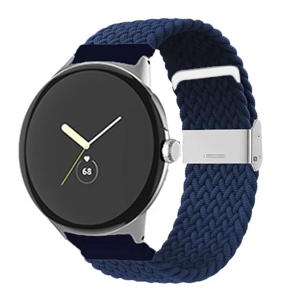 Huawei Watch GT GT2 GT3 GT4 42mm/Honor Magic 2 Kordon Metal Klipsli Flexi Örgü - Resim 11