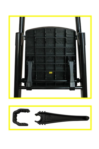 ERTEKPA Leo 4+1 Basamaklı Metal Merdiven - 6