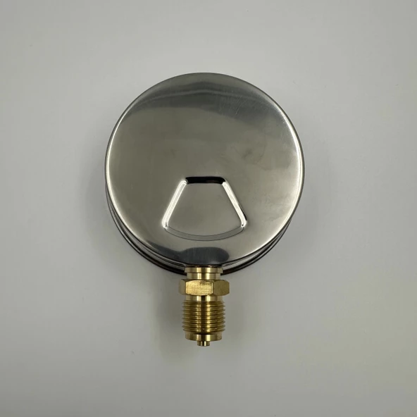 Manometre Gliserinli Alttan Çıkışlı Q100 - 0 - 40 Bar 1/2 - Resim 2