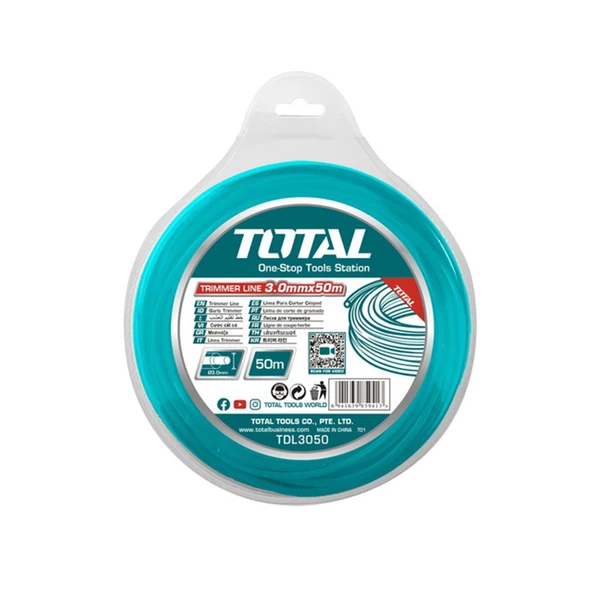 Motorlu Tırpan Düz Yuvarlak Misina 3.0 mm 50 Metre Çim Ot Biçme Teli Extra Güçlü Profesyonel - 2