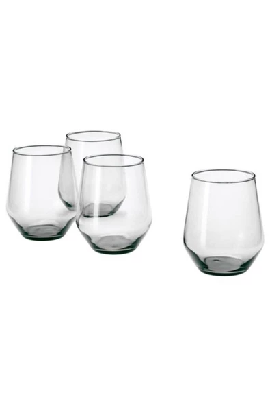 IKEA Ivrıg 4 Adet 45 Cl Cam Bardak Seti Gri
